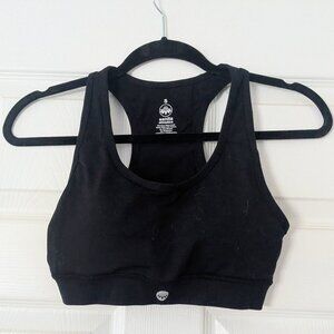 Senita Athletic Sports Bra, with Pocket, Black, Size Small